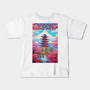 Japan Vintage Travel Kids T-Shirt
